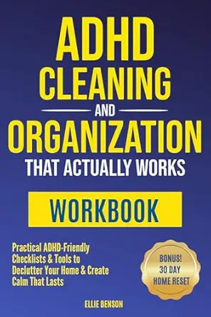 ADHD Cleaning and Organization that Actually Works WORKBOOK book cover